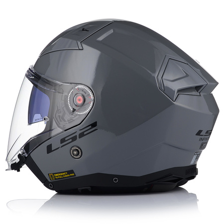 OTWARTY KASK MOTOCYKLOWY LS2 OF603 NARDO GREY + PINLOCK ANTYPARA + BLENDA