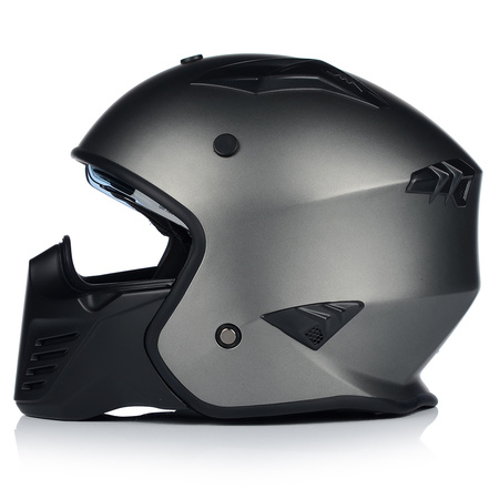 KASK MOTOCYKLOWY | VITO BRUZANO TITAN | OTWARTY + ODPINANA SZCZĘKA + BLENDA