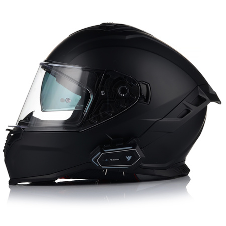 KASK MOTOCYKLOWY | VITO PRESTO CZARNY MAT | INTEGRALNY + INTERKOM + BLENDA S
