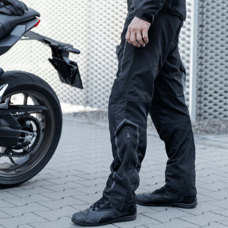 SPODNIE MOTOCYKLOWE | REBELHORN HIFLOW IV SL | TEKSTYLNE WIELOSEZONOWE + GRATISY