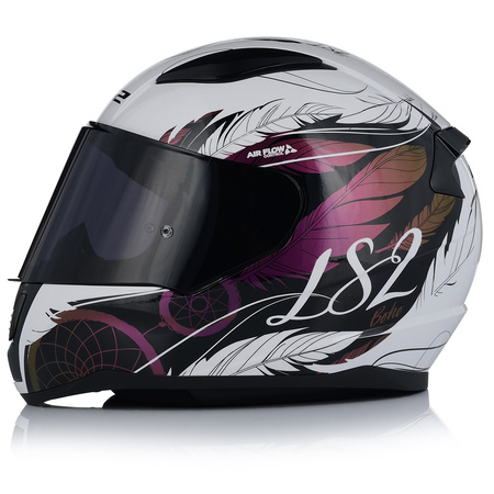 KASK MOTOCYKLOWY LS2 FF353 RAPID II BOHO DAMSKI 22.06 + CIEMNA SZYBA