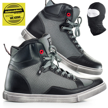 BUTY MOTOCYKLOWE | SHIMA SX-2 BLACK | KRÓTKIE MĘSKIE TRAMPKI + GRATISY