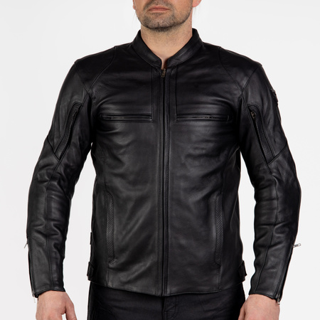 KURTKA MOTOCYKLOWA | REBELHORN RUNNER III BLK | MĘSKA SKÓRZANA + GRATISY