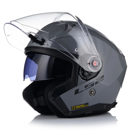 OTWARTY KASK MOTOCYKLOWY LS2 OF603 NARDO GREY + PINLOCK ANTYPARA + BLENDA