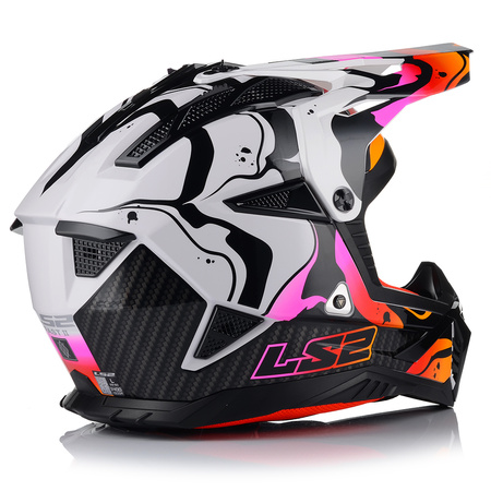 KASK MOTOCYKLOWY | LS2 MX708 FAST II + GOGLE | LEKKI ENDURO CROSS QUAD ATV