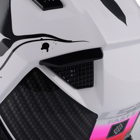 KASK MOTOCYKLOWY LS2 MX708 FAST II WASH BIAŁY LEKKI ENDURO CROSS QUAD ATV