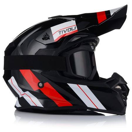KASK MOTOCYKLOWY | VITO TIVOLI | OFF-ROAD ENDURO CROSS QUAD ATV + GOGLE 2XL