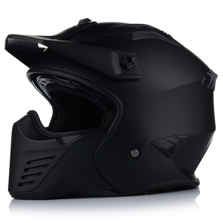 KASK MOTOCYKLOWY | VITO BRUZANO MATT | OTWARTY + SZCZĘKA + DASZEK + BLENDA