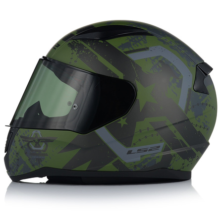 KASK MOTOCYKLOWY LS2 FF353 RAPID II THUNDER BIRDS 22.06 + PRZYCIEMNIANA SZYBA