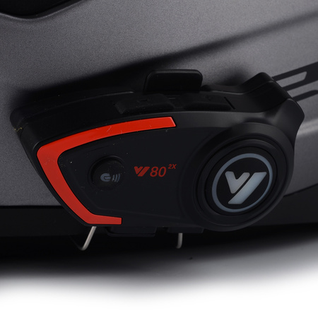 KASK MOTOCYKLOWY LS2 FF353 RAPID II SZARY MATT + INTERKOM VITO BLUETOOTH