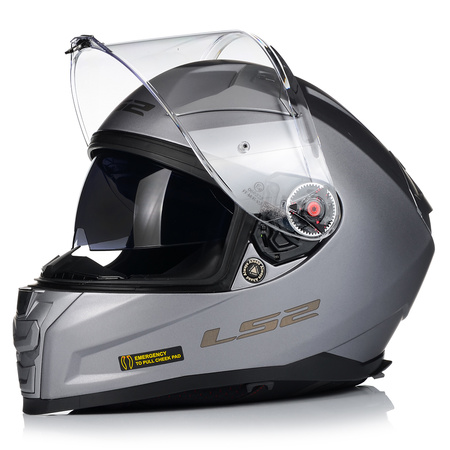 KASK MOTOCYKLOWY LS2 FF811 VECTOR II WŁÓKNO SZKLANE + PINLOCK + BLENDA