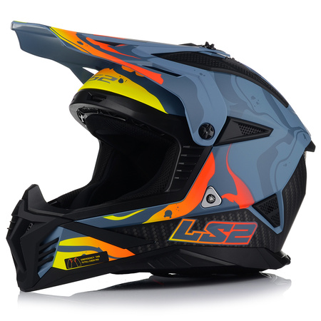 KASK MOTOCYKLOWY | LS2 MX708 FAST II + GOGLE | LEKKI ENDURO CROSS QUAD ATV