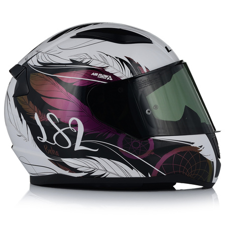 KASK MOTOCYKLOWY LS2 FF353 RAPID II BOHO DAMSKI 22.06 + PRZYCEMNIANA SZYBA