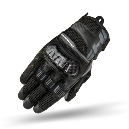 RĘKAWICE MOTOCYKLOWE | SHIMA X-BREEZE 2 BLACK | KRÓTKIE Z OCHRANIACZAMI CE