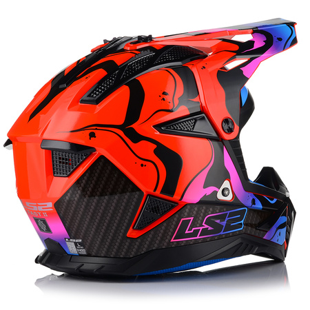 KASK MOTOCYKLOWY | LS2 MX708 FAST II + GOGLE | LEKKI ENDURO CROSS QUAD ATV