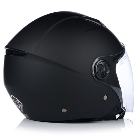KASK MOTOCYKLOWY OTWARTY | VITO BRAVO | CZARNY MAT SKUTER CHOPPER ECE 22.06