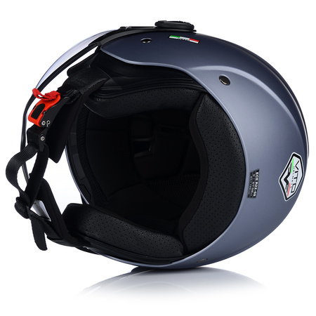 KASK MOTOCYKLOWY OTWARTY | VITO MODA | SZARY MAT SKUTER CHOPPER ECE 22.06 