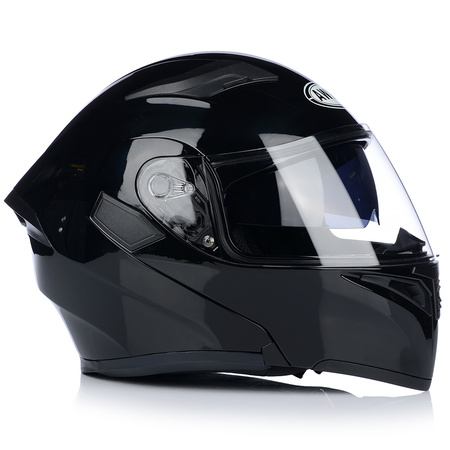 SZCZĘKOWY KASK MOTOCYKLOWY FLIP UP PODNOSZONA SZCZĘKA ECER 22.06 + BLENDA