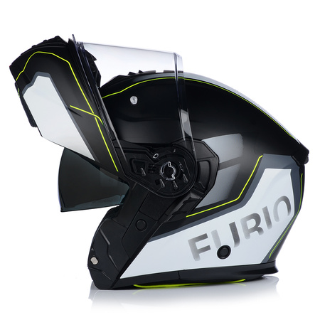 KASK MOTOCYKLOWY | VITO FURIO FLUO MAT | SZCZĘKOWY SYSTEM PINLOCK + BLENDA