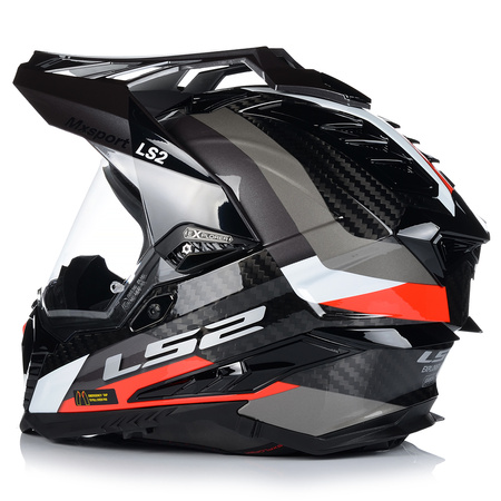 KASK MOTOCYKLOWY LS2 MX701 EXPLORER CARBON WŁÓKNO WĘGLOWE + PINLOCK BLENDA