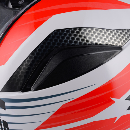 KASK MOTOCYKLOWY LS2 FF353 RAPID II GRID CZERWONY SYSTEM PINLOCK ECER 22.06