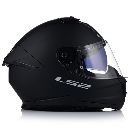 KASK MOTOCYKLOWY LS2 FF808 STREAM II CZARNY MAT BLENDA + INTERKOM BLUETOOTH