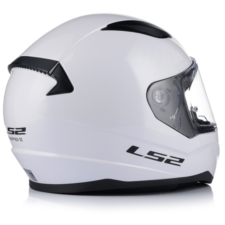 KASK MOTOCYKLOWY LS2 FF353 RAPID II BIAŁY POŁYSK + INTERKOM 1ST BLUETOOTH