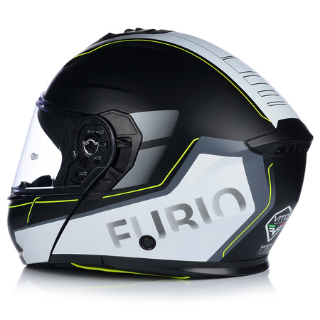 KASK MOTOCYKLOWY | VITO FURIO FLUO MAT | SZCZĘKOWY SYSTEM PINLOCK + BLENDA