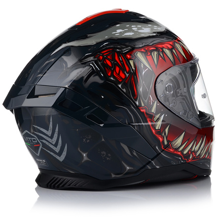 KASK MOTOCYKLOWY | VITO PRESTO MONSTER | INTEGRALNY + INTERKOM + BLENDA