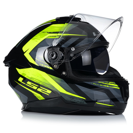KASK MOTOCYKLOWY LS2 FF808 STREAM II FURY KEVLAR SYSTEM PINLOCK + BLENDA