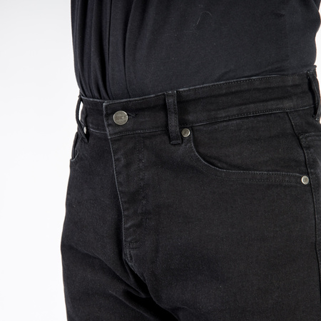 SPODNIE MOTOCYKLOWE | OZONE STRIKER SLIM FIT | MĘSKIE JEANSY CZARNE + GRATIS