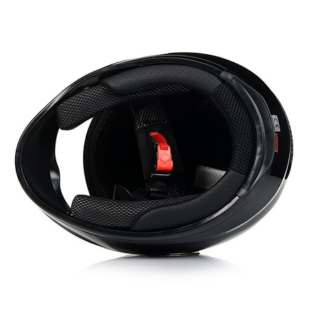 INTEGRALNY KASK MOTOCYKLOWY ZAMKNIĘTY NA MOTOR SKUTER AWINA CZARNY POŁYSK