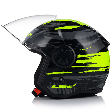 OTWARTY KASK MOTOCYKLOWY LS2 OF616 AIRFLOW II BRUSH LEKKI NA SKUTER CHOPPER