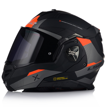 KASK MOTOCYKLOWY | LS2 FF901 ADVANT X 180 | SZCZĘKOWY + PINLOCK + PLECAK