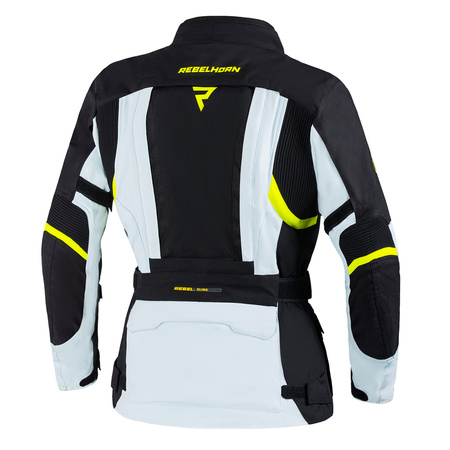 KURTKA MOTOCYKLOWA | REBELHORN HARDY II | DAMSKA DŁUGA WODOODPORNA + OCHRANIACZE