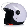 KASK MOTOCYKLOWY OTWARTY | VITO LORETO | BIAŁY POŁYSK SKUTER CHOPPER ECE 22.06