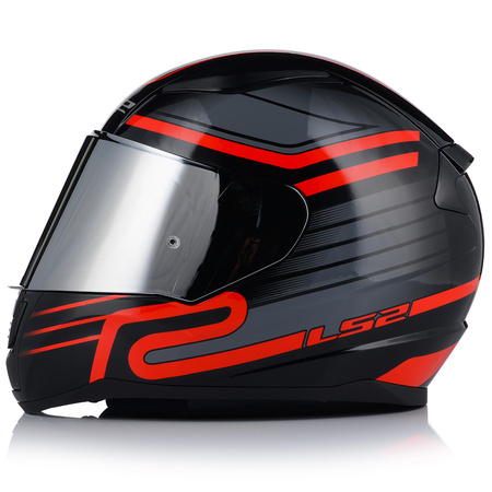 KASK MOTOCYKLOWY LS2 FF353 RAPID II CIRCUIT ECE 22.06 + SREBRNA SZYBA