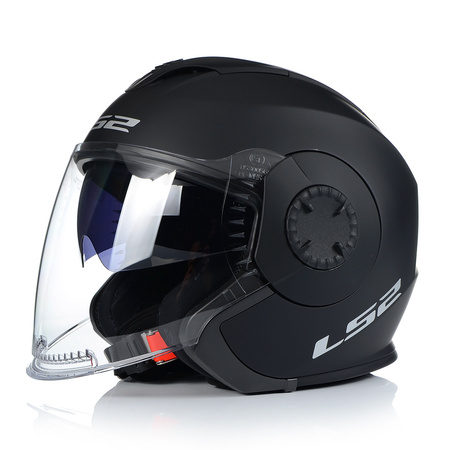 OTWARTY KASK MOTOCYKLOWY LS2 OF570 MAT 3w1 + DASZEK + SZYBA + BLENDA