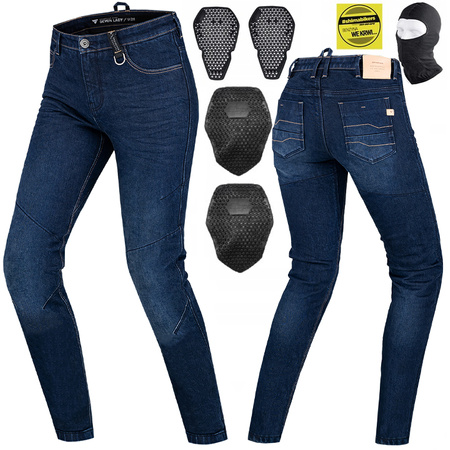 SPODNIE MOTOCYKLOWE | SHIMA DEVON | DAMSKIE JEANSY + OCHRANIACZE + GRATIS