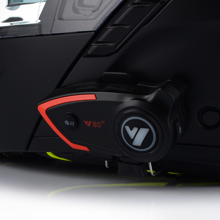 KASK MOTOCYKLOWY VITO FURIO CZARNY MAT SZCZĘKOWY + INTERKOM VITO BLUETOOTH