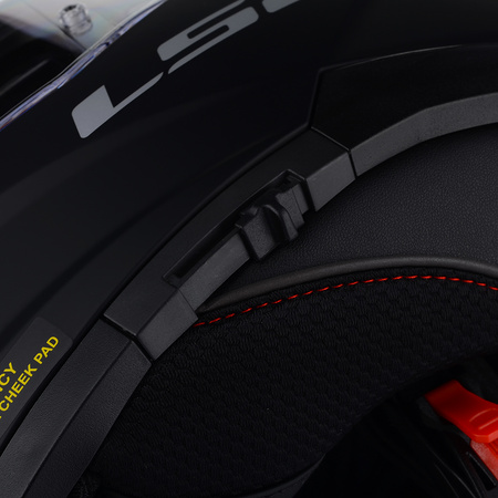 KASK MOTOCYKLOWY LS2 FF808 STREAM II CZARNY MAT MĘSKI BLENDA + TĘCZOWA SZYBA