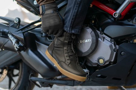 BUTY MOTOCYKLOWE | SHIMA BLAKE BROWN | KRÓTKIE MĘSKIE TRAMPKI + GRATISY