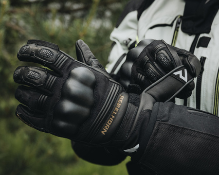 RĘKAWICE MOTOCYKLOWE | REBELHORN PATROL | MĘSKIE KRÓTKIE MIEJSKIE + GRATISY XS