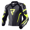 KURTKA MOTOCYKLOWA | REBELHORN REBEL BLK/FLUO | MĘSKA SKÓRZANA GARB + GRATISY