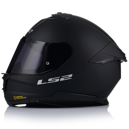 KASK MOTOCYKLOWY LS2 FF808 STREAM II CZARNY MAT BLENDA + PRZYCIEMNIANA SZYBA