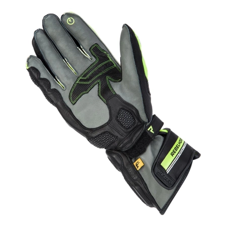 RĘKAWICE MOTOCYKLOWE | REBELHORN ST LONG | MĘSKIE DŁUGIE SKÓRZANE + GRATISY