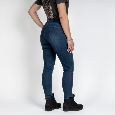 SPODNIE MOTOCYKLOWE | OZONE STRIKER SLIM FIT | DAMSKIE JEANSY BLUE + GRATIS
