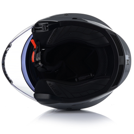 OTWARTY KASK MOTOCYKLOWY LS2 OF600 COOPTER II SZARY POŁYSK 22.06 + BLENDA