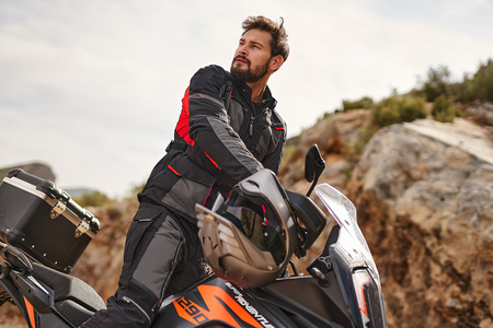 SPODNIE MOTOCYKLOWE | SHIMA HERO 2.0 | MĘSKIE WODOODPORNE + OCHRANIACZE CE