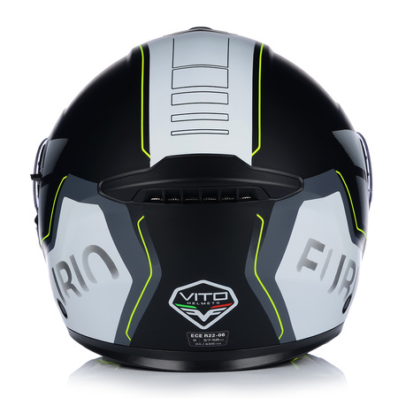 KASK MOTOCYKLOWY | VITO FURIO FLUO MAT | SZCZĘKOWY SYSTEM PINLOCK + BLENDA